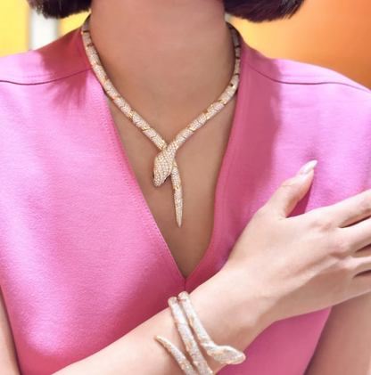 [Glow Muse]HAUTE COUTURE GOLD SERPENTI NECKLACE