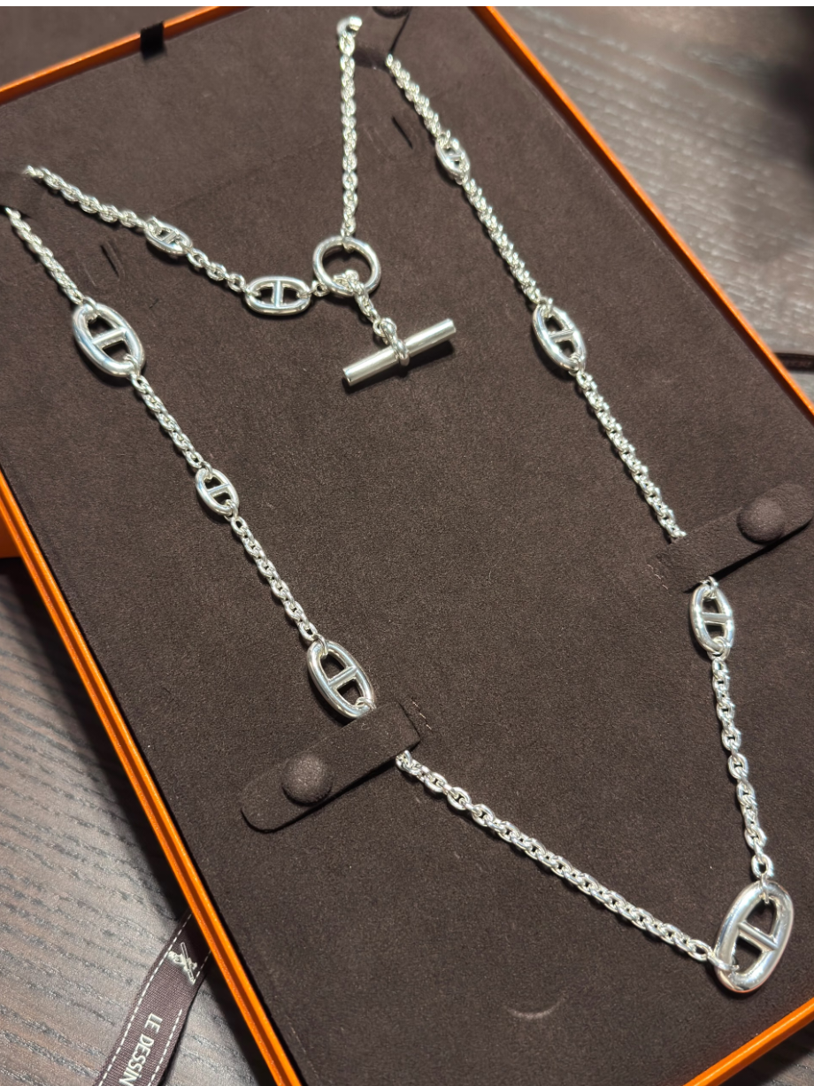 [Glow Muse]Classic Silver Sweater Chain