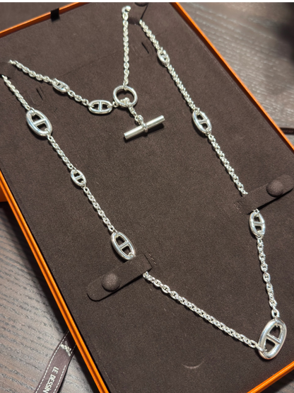 [Glow Muse]Classic Silver Sweater Chain
