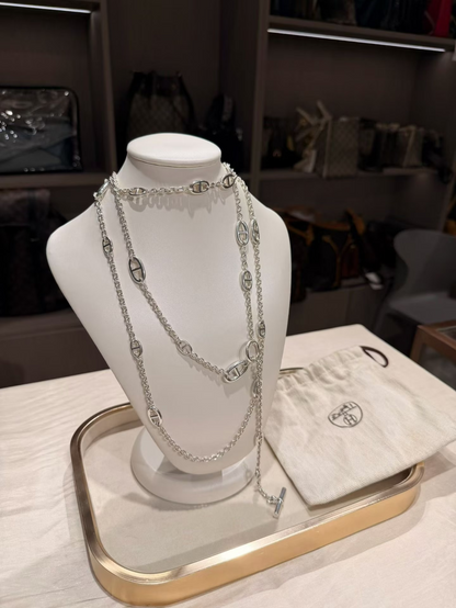 [Glow Muse]Classic Silver Sweater Chain