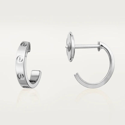 [Glow Muse]LOVE EARRINGS 2.65MM SILVER
