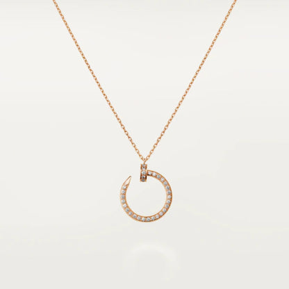 [Glow Muse]JUSTE NECKLACE PINK GOLD DIAMONDS