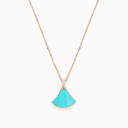 [Glow Muse]DREAM NECKLACE TURQUOISE PINK GOLD