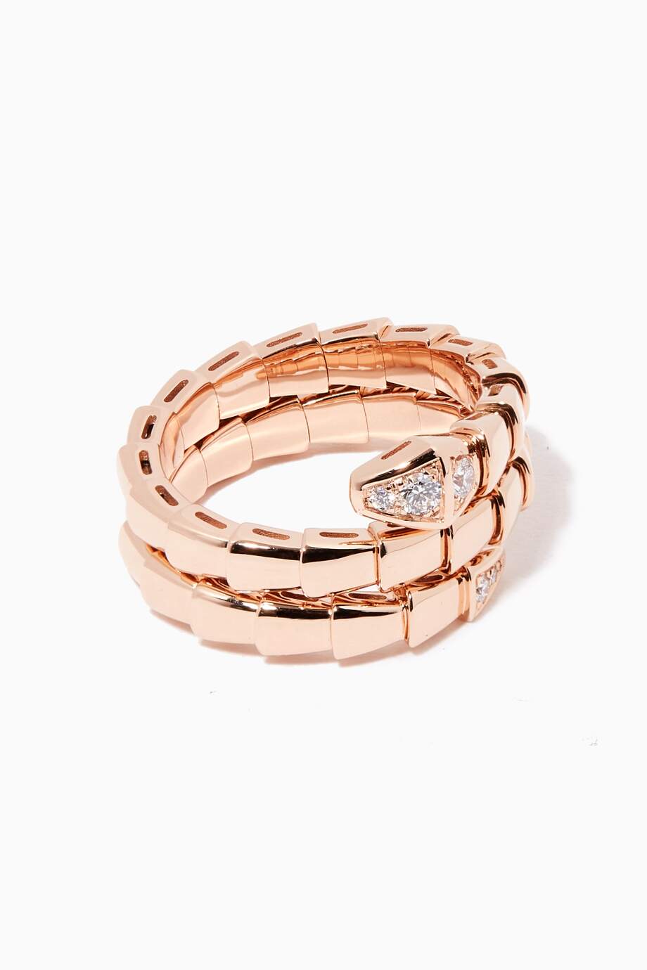 [Glow Muse]SERPENTS DOUBLE ROW DIAMOND RING