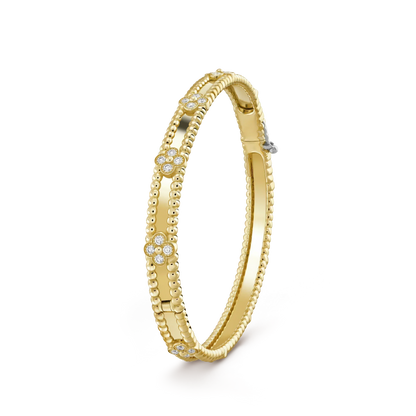 [Glow Muse]CLOVER BRACELET 4MM DIAMONDS