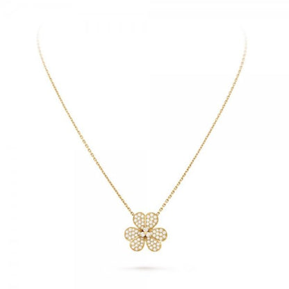 [Glow Muse]FLOWER DIAMOND NECKLACE
