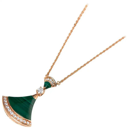 [Glow Muse]DREAM NECKLACE MALACHITE DIAMOND