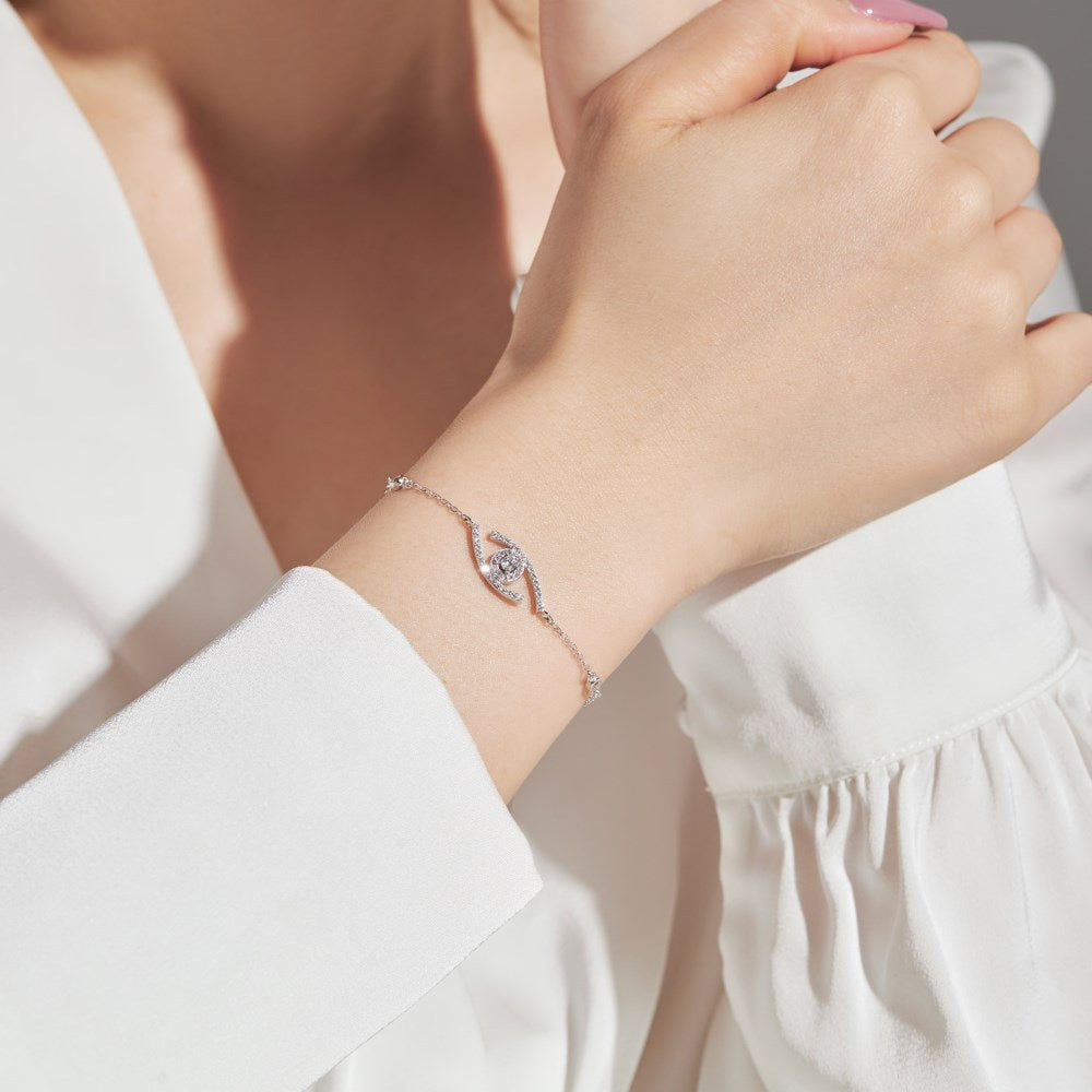[Glow Muse]Demo Eye Pave-Set Diamond Bracelet