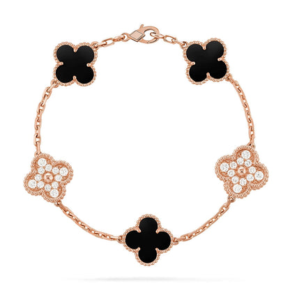 [⭐Glow Muse] CLOVER 5 MOTIF ONYXS BRACELET COLLECTION