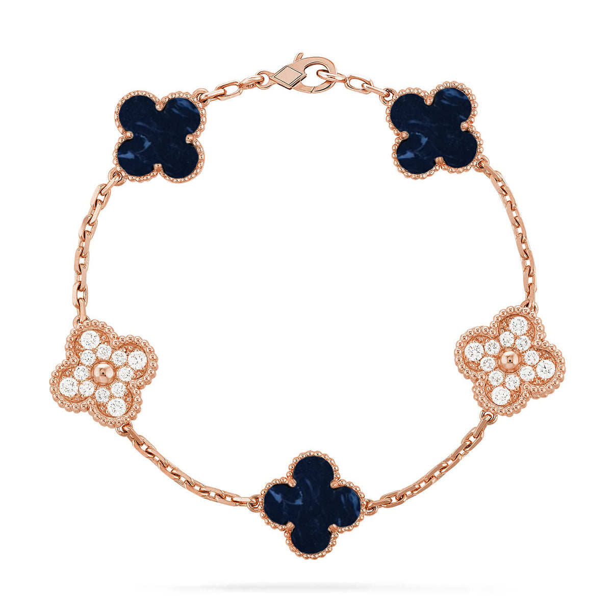 [⭐Glow Muse]CLOVER 5 MOTIF PIETERSITE BRACELET COLLECTION