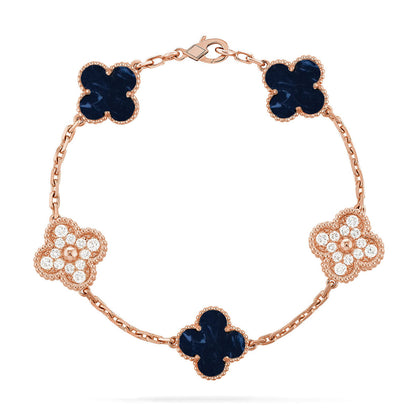 [⭐Glow Muse]CLOVER 5 MOTIF PIETERSITE BRACELET COLLECTION