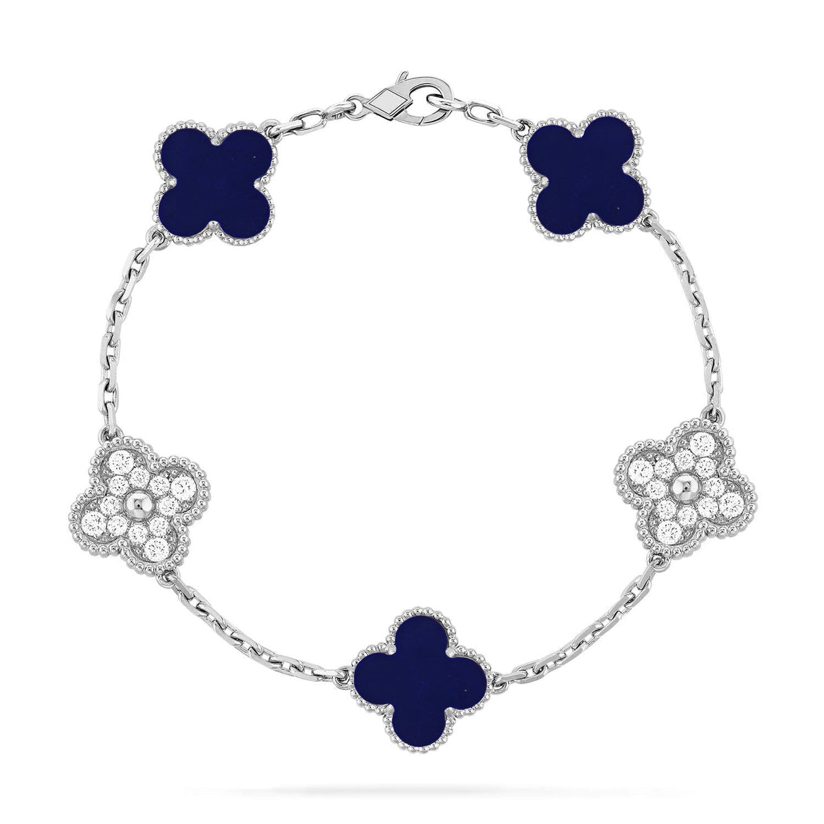 [⭐Glow Muse]CLOVER 5 MOTIF LAPIS LAZULI BRACELET COLLECTION