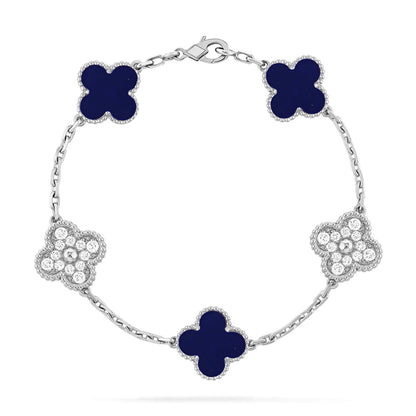 [⭐Glow Muse]CLOVER 5 MOTIF LAPIS LAZULI BRACELET COLLECTION