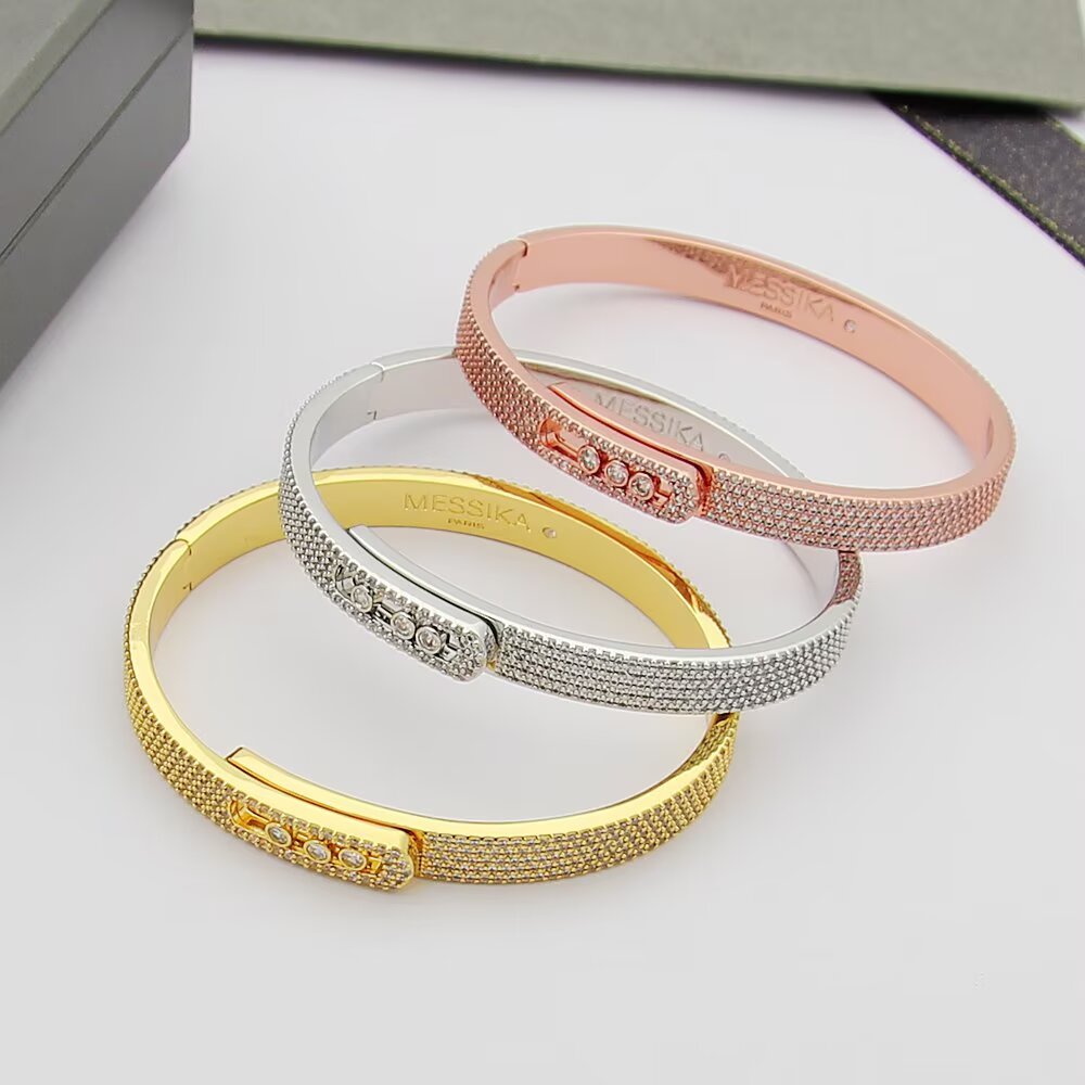 [Glow Muse]Move Noa Full Pavé Diamond Bangle Bracelet