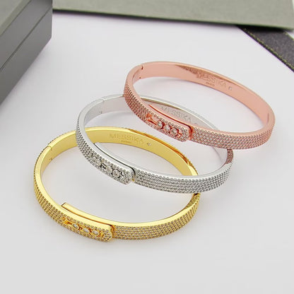 [Glow Muse]Move Noa Full Pavé Diamond Bangle Bracelet