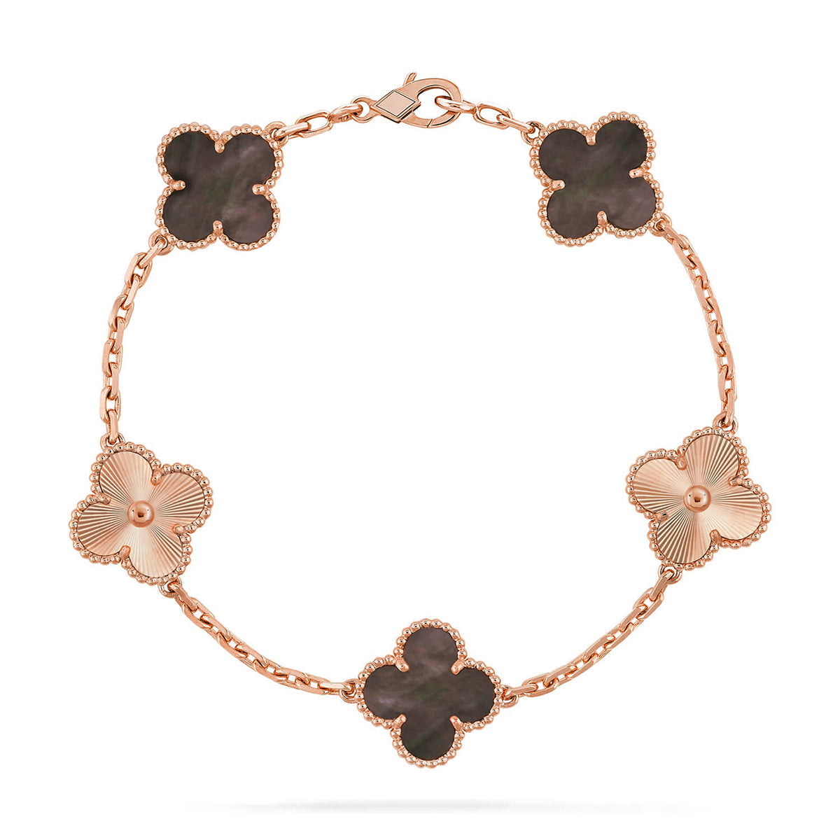 [⭐Glow Muse] CLOVER 5 MOTIF GRAY MOP BRACELET COLLECTION