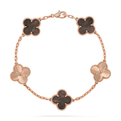 [⭐Glow Muse] CLOVER 5 MOTIF GRAY MOP BRACELET COLLECTION