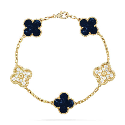 [⭐Glow Muse]CLOVER 5 MOTIF PIETERSITE BRACELET COLLECTION