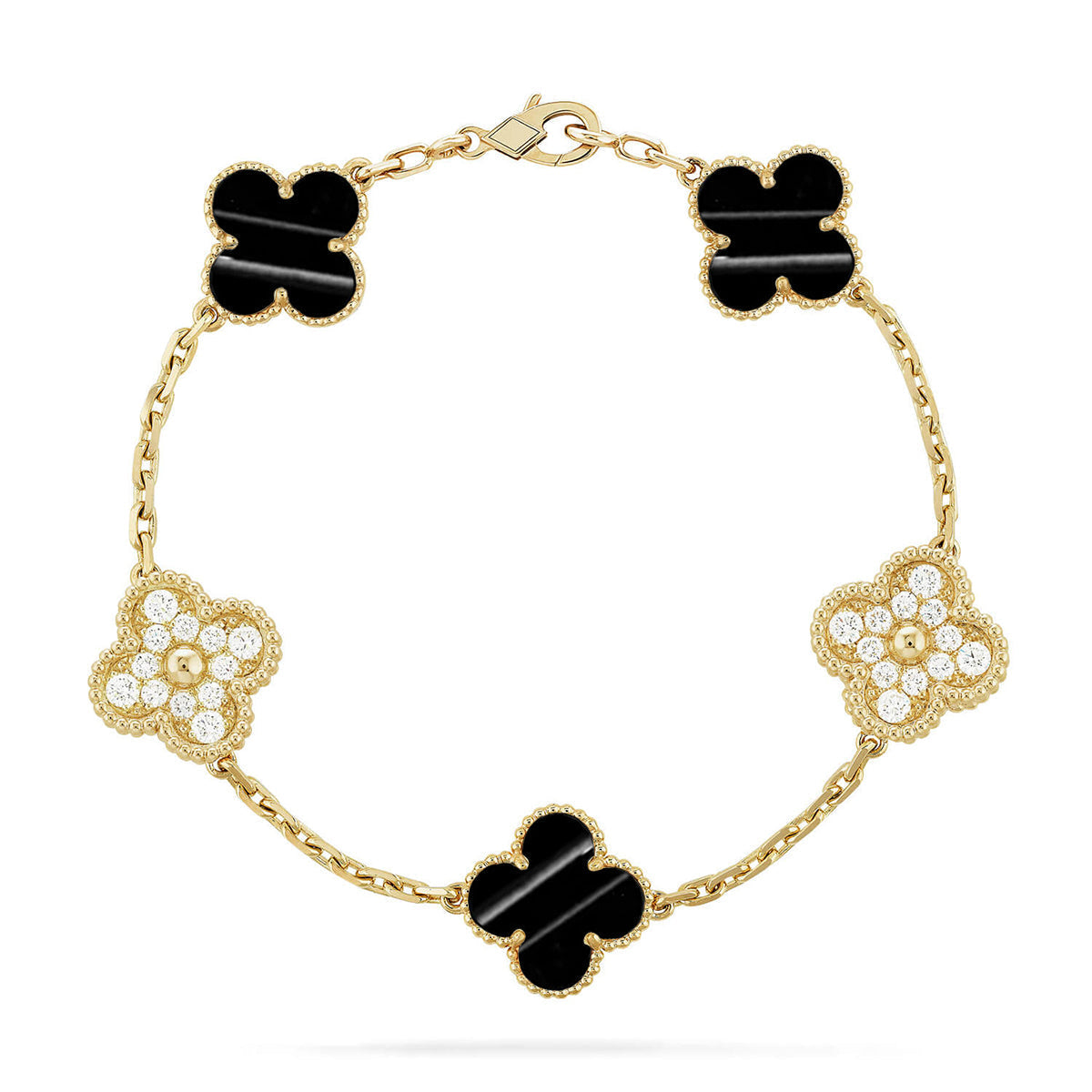 [⭐Glow Muse] CLOVER 5 MOTIF PULSAR STONE BRACELET COLLECTION