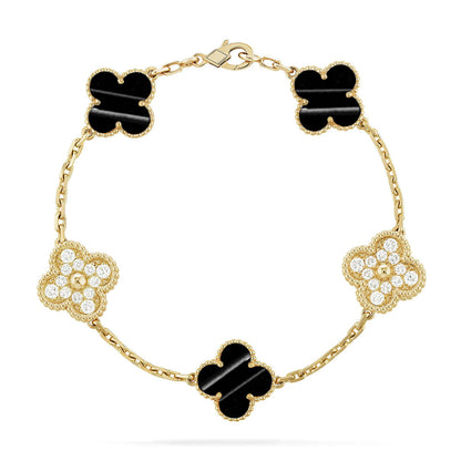 [⭐Glow Muse] CLOVER 5 MOTIF PULSAR STONE BRACELET COLLECTION