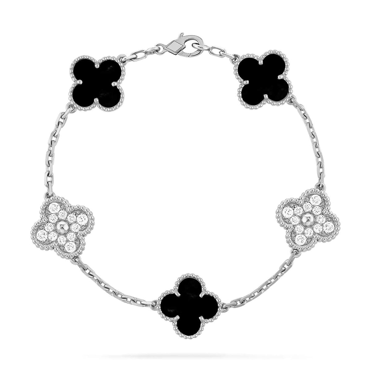 [⭐Glow Muse] CLOVER 5 MOTIF ONYXS BRACELET COLLECTION