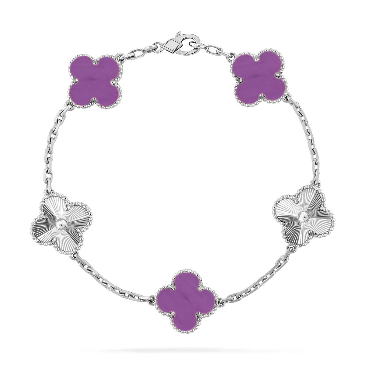 [⭐Glow Muse] CLOVER 5 MOTIF VIOLET BRACELET COLLECTION