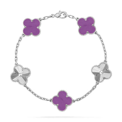 [⭐Glow Muse] CLOVER 5 MOTIF VIOLET BRACELET COLLECTION