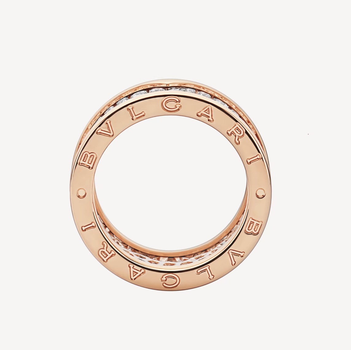 [Glow Muse]ZERO 1 WITH PAVED DIAMONDS ON THE SPIRAL RING