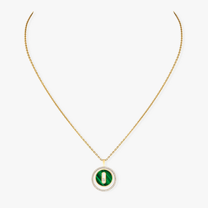 [Glow Muse]Demo MOVE 1 DIAMOND MALACHITE GOLD DIAMOND NECKLACE