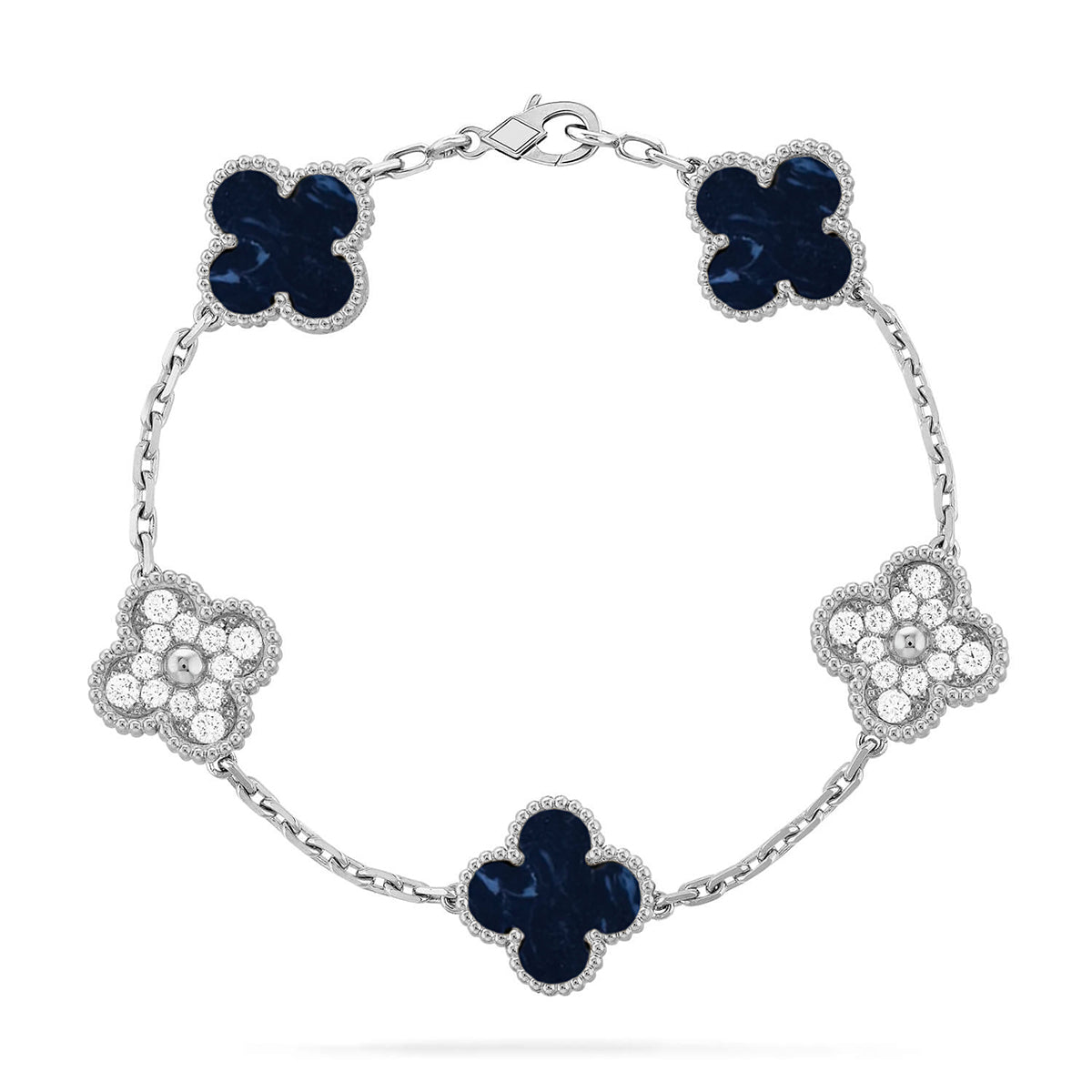 [⭐Glow Muse]CLOVER 5 MOTIF PIETERSITE BRACELET COLLECTION
