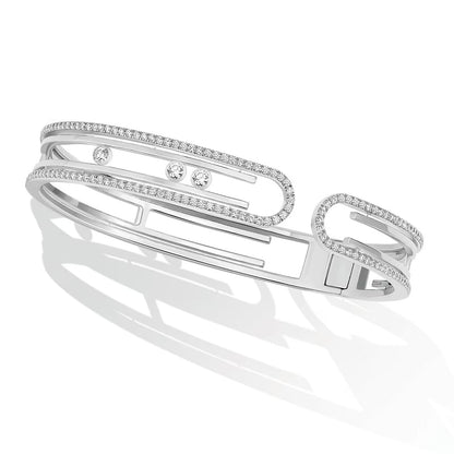 [Glow Muse]MOVE 10TH PAVED DIAMOND BRACELET