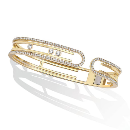 [Glow Muse]MOVE 10TH PAVED DIAMOND BRACELET