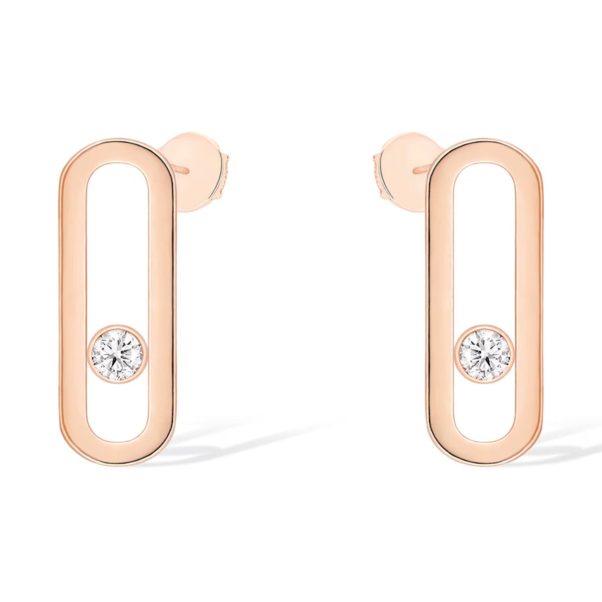 [Glow Muse]MOVE UNO SMALL 1 DIAMOND EARRINGS