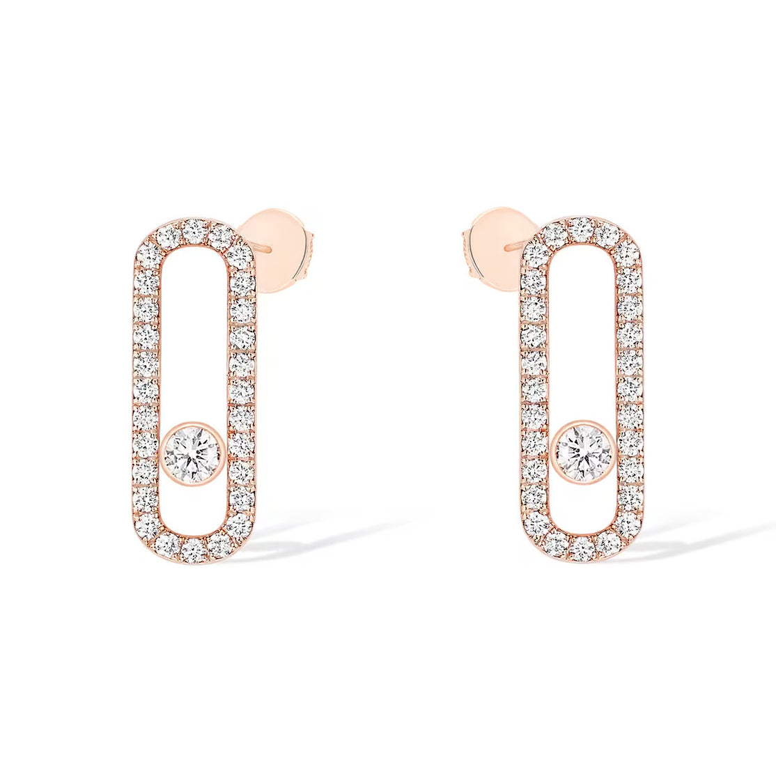 [Glow Muse]MOVE UNO STUD DIAMOND PAVED EARRINGS