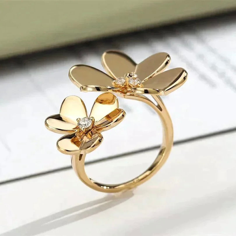 [Glow Muse]CLOVER COMOS GOLD DIAMOND RING