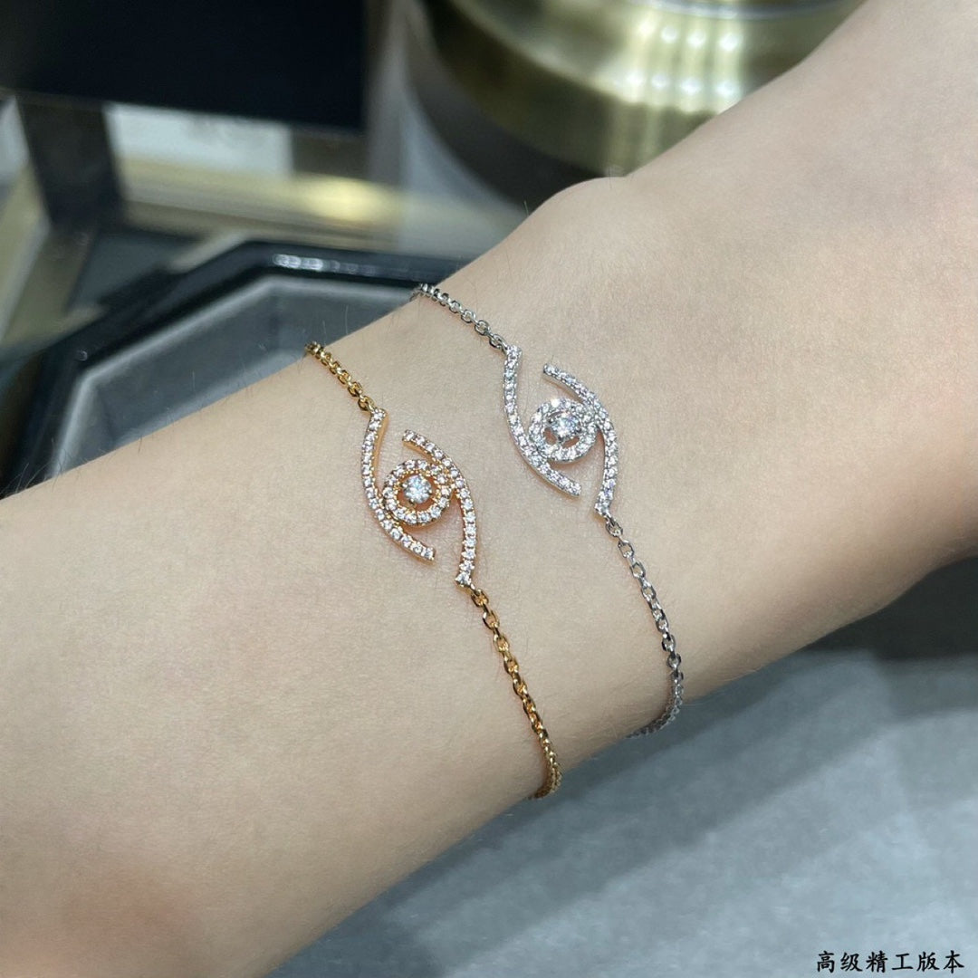 [Glow Muse]Demo Eye Pave-Set Diamond Bracelet