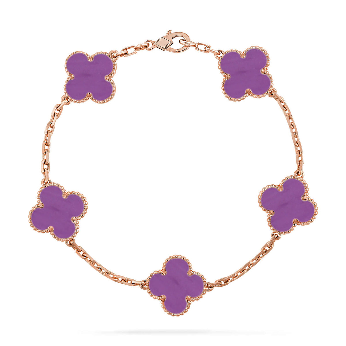 [⭐Glow Muse] CLOVER 5 MOTIF VIOLET BRACELET COLLECTION