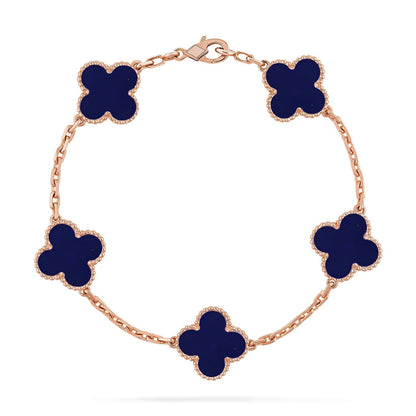 [⭐Glow Muse]CLOVER 5 MOTIF LAPIS LAZULI BRACELET COLLECTION