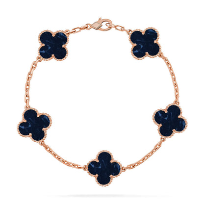 [⭐Glow Muse]CLOVER 5 MOTIF PIETERSITE BRACELET COLLECTION