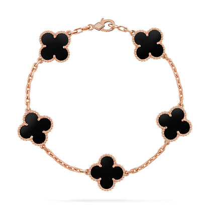 [⭐Glow Muse] CLOVER 5 MOTIF ONYXS BRACELET COLLECTION