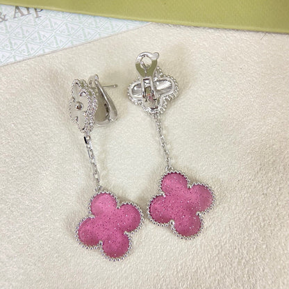 [⭐Glow Muse]2026 NEW CLOVER 2 MOTIF  BUBBLE PINK ENAMEL