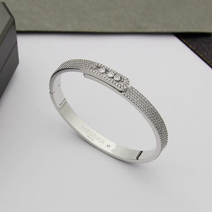 [Glow Muse]Move Noa Full Pavé Diamond Bangle Bracelet