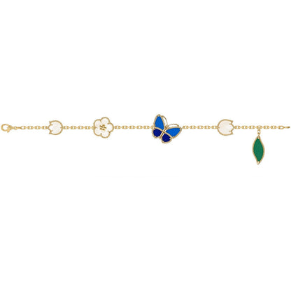 [Glow Muse]LUCKY SPRING BUTTERFLY 5 MOTIF BRACELET
