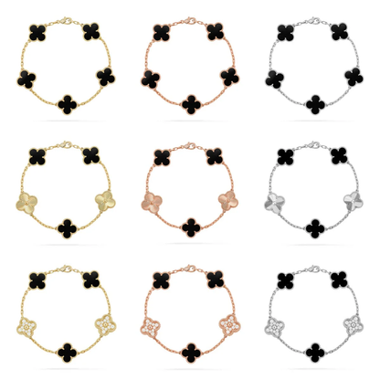 [⭐Glow Muse] CLOVER 5 MOTIF ONYXS BRACELET COLLECTION