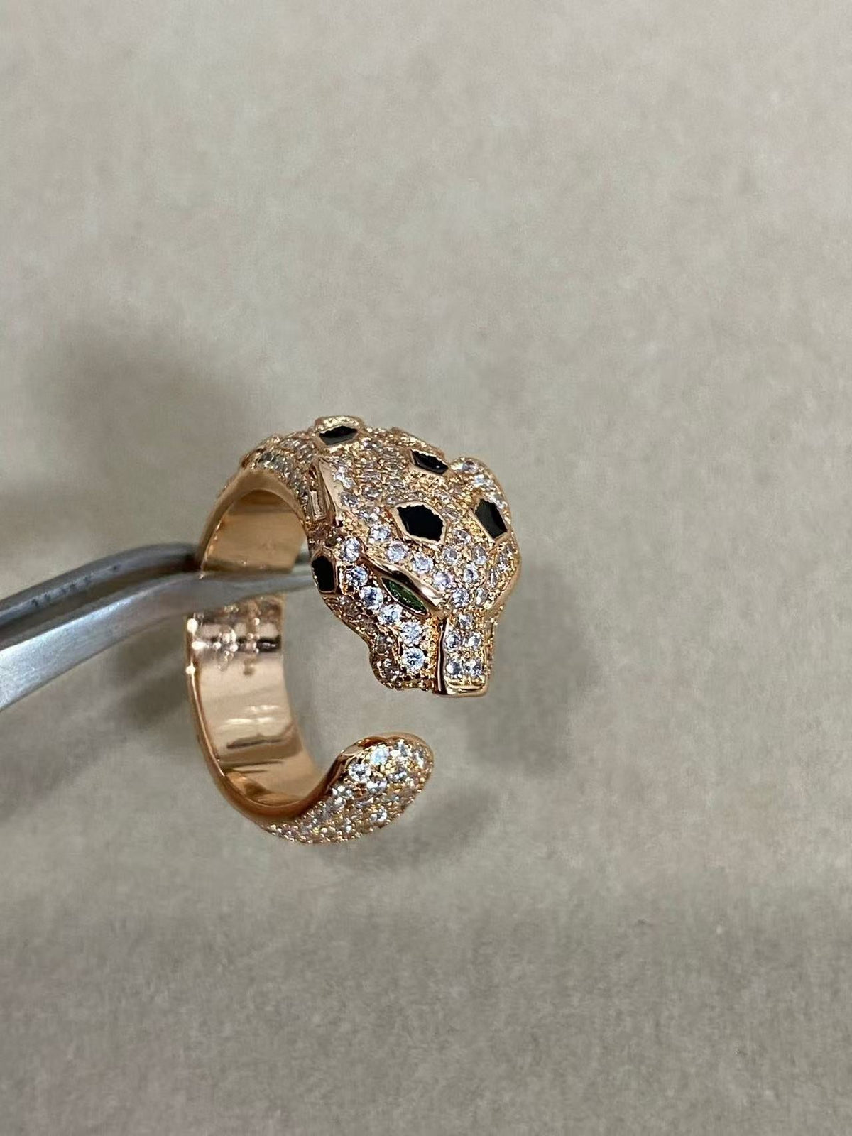 [Glow Muse]PANTHERE  DIAMOND RING