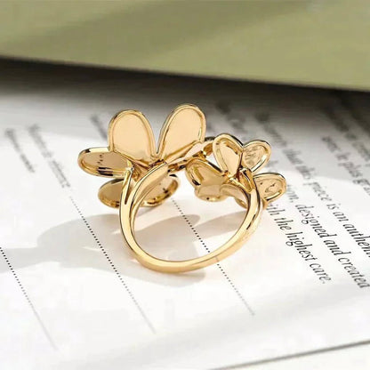 [Glow Muse]CLOVER COMOS GOLD DIAMOND RING