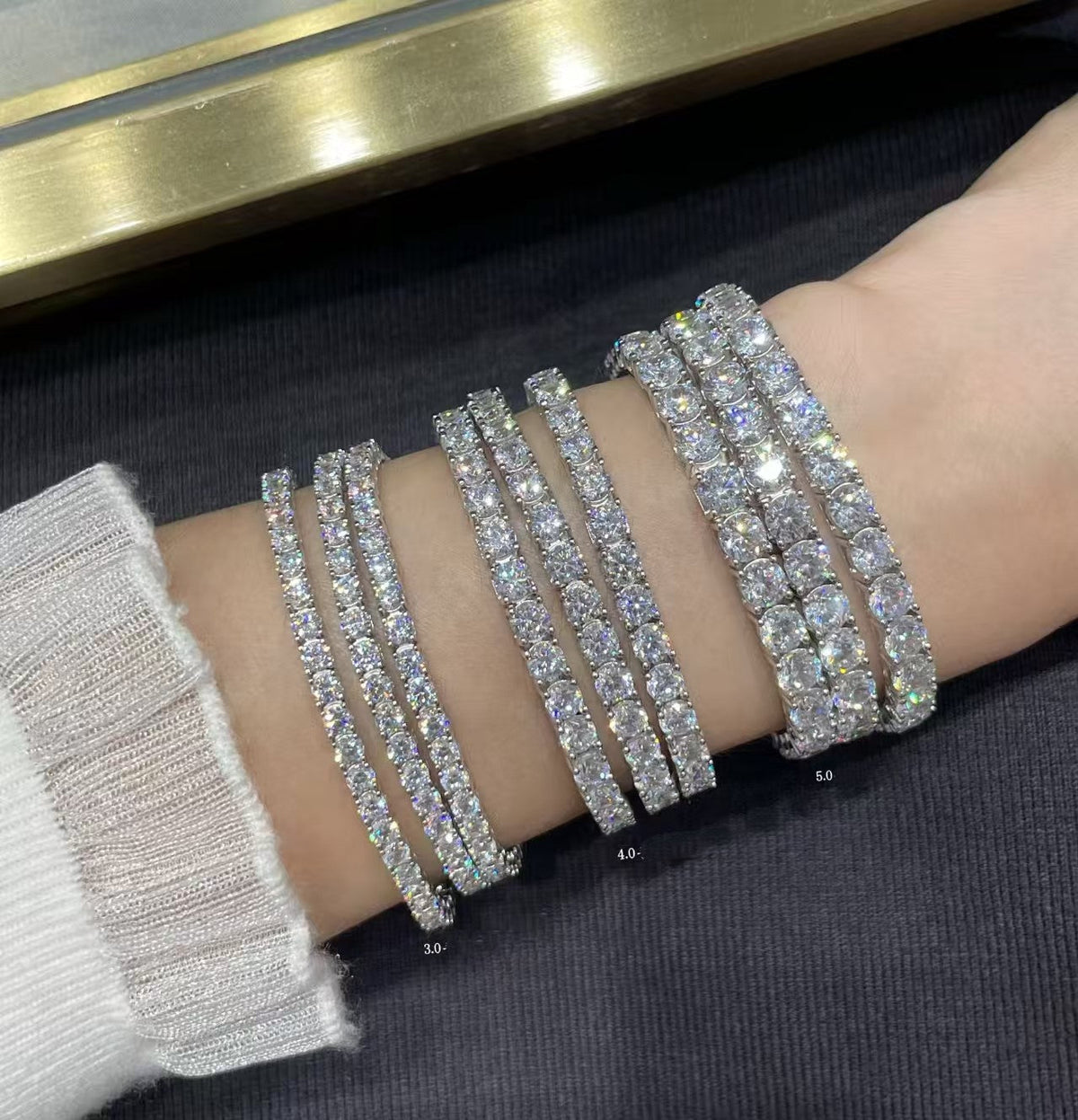 [Glow Muse jewelrys]TENNIS BRACELET WITH FULL DIAMOND SETTING