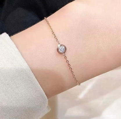 [Glow Muse jewelrys]CT New Single Diamond Bracelet