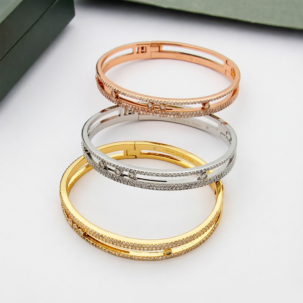 [Glow Muse]Move Romane pavé bangle