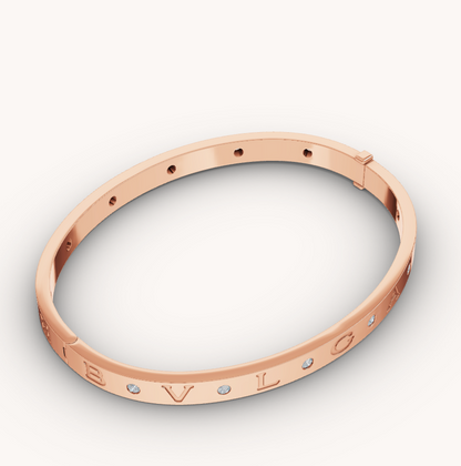 [Glow Muse]ZERO 1 PINK GOLD 12 DIAMONDS BRACELET
